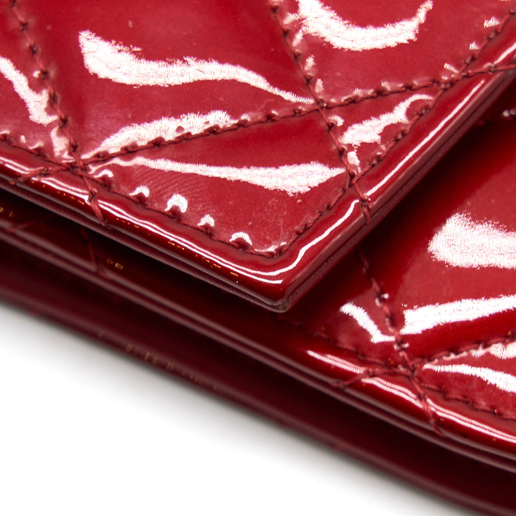 Chanel Wallet on Chain Patent Red
