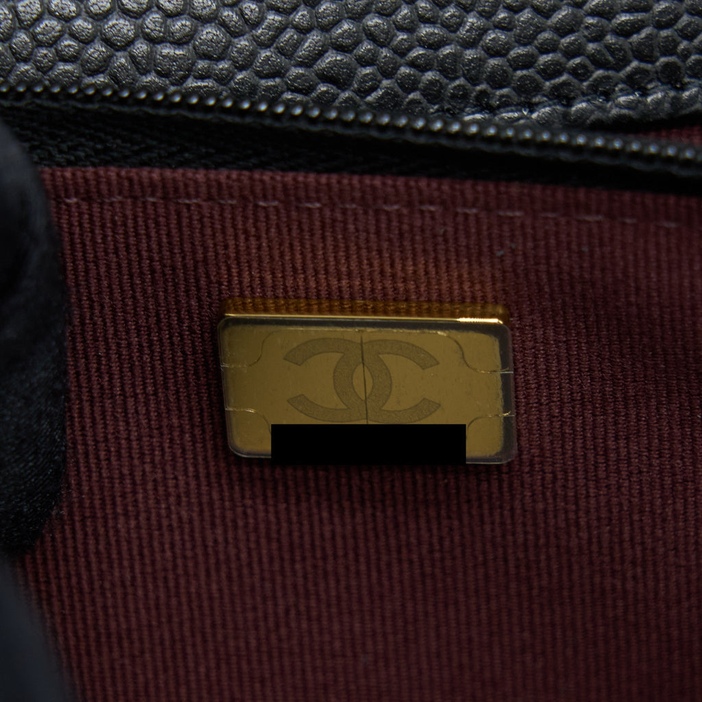 Chanel Classic Wallet On Chain Caviar Black  (Microchip)