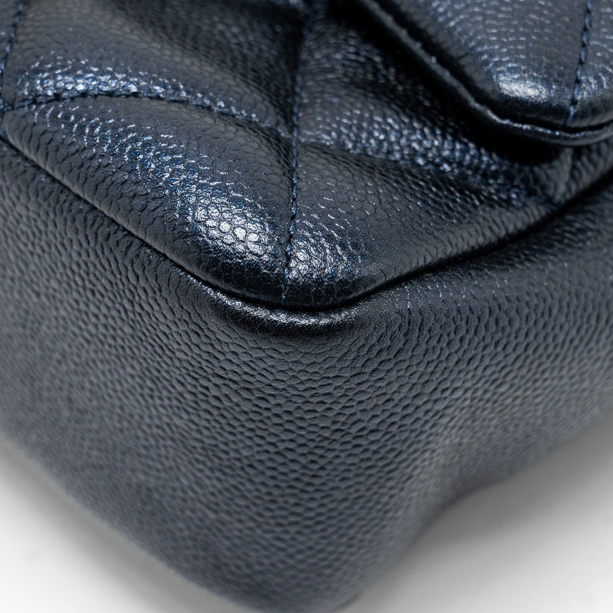 Chanel 21K My Perfect Mini Flap Bag Caviar Iridescent Black  (Microchip)