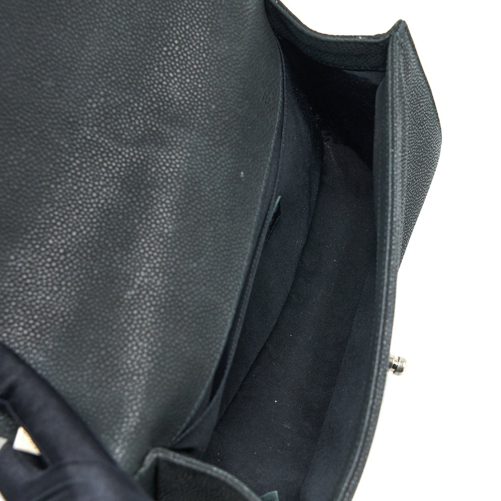 Chanel Medium Boy Bag Grained Calfskin Black