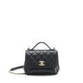 Chanel 22P Small Business Affinity Grained Calfskin Black L