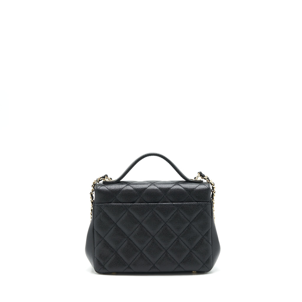 Chanel 22P Small Business Affinity Grained Calfskin Black L
