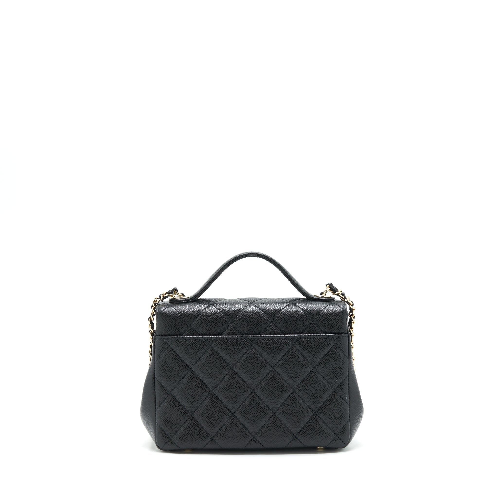 Chanel 22P Small Business Affinity Grained Calfskin Black L