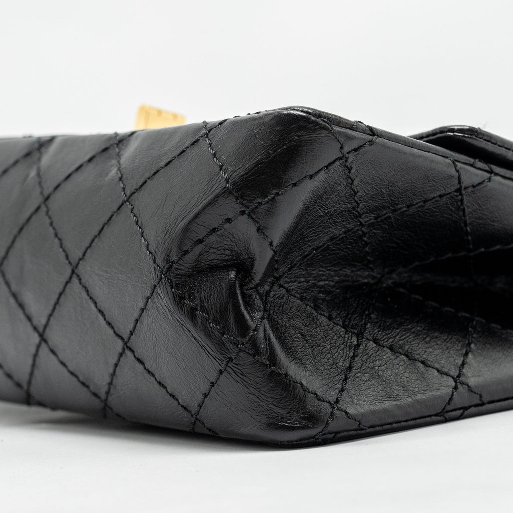 Chanel Mini 2.55 Reissue Aged Calfskin Black