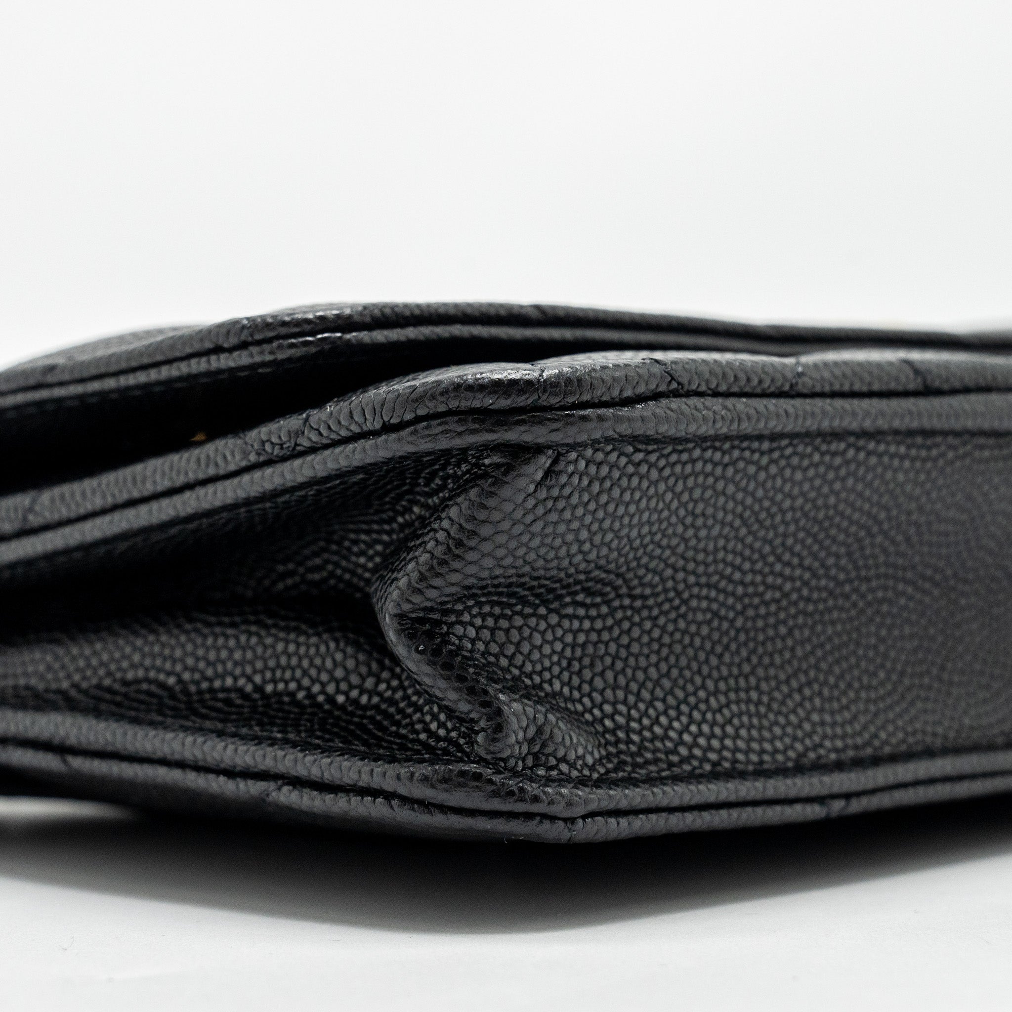 Chanel Coco Casino Wallet on Chain Caviar Black  (Microchip)