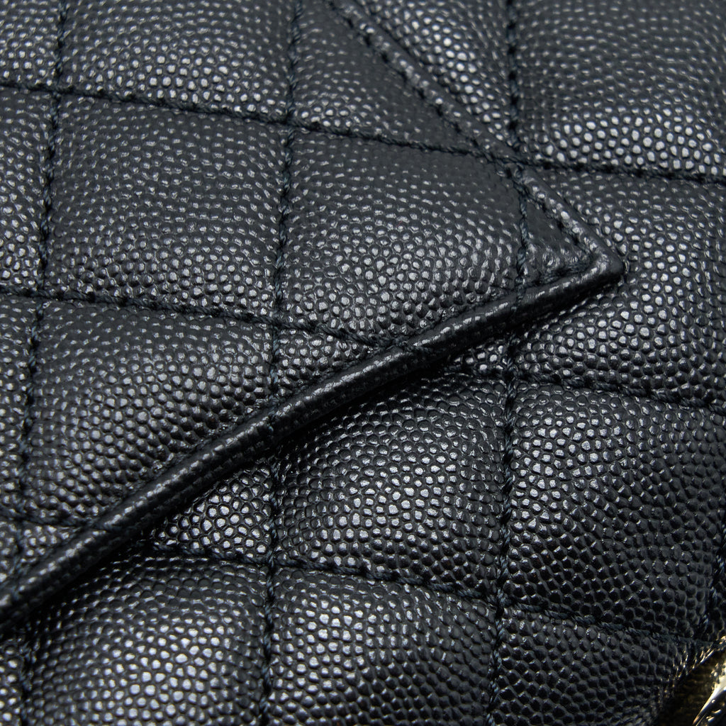 Chanel Small Coco Handle Caviar Black L