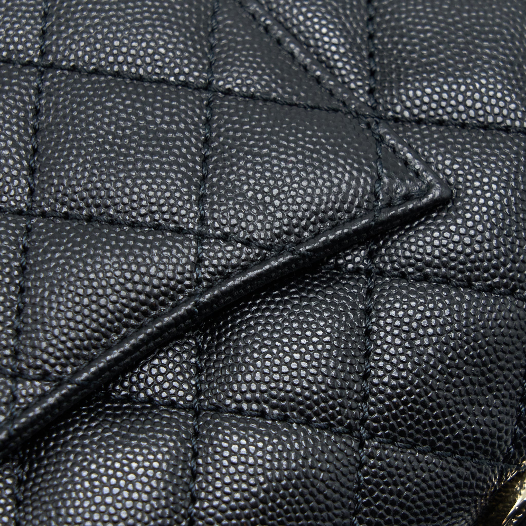 Chanel Small Coco Handle Caviar Black L