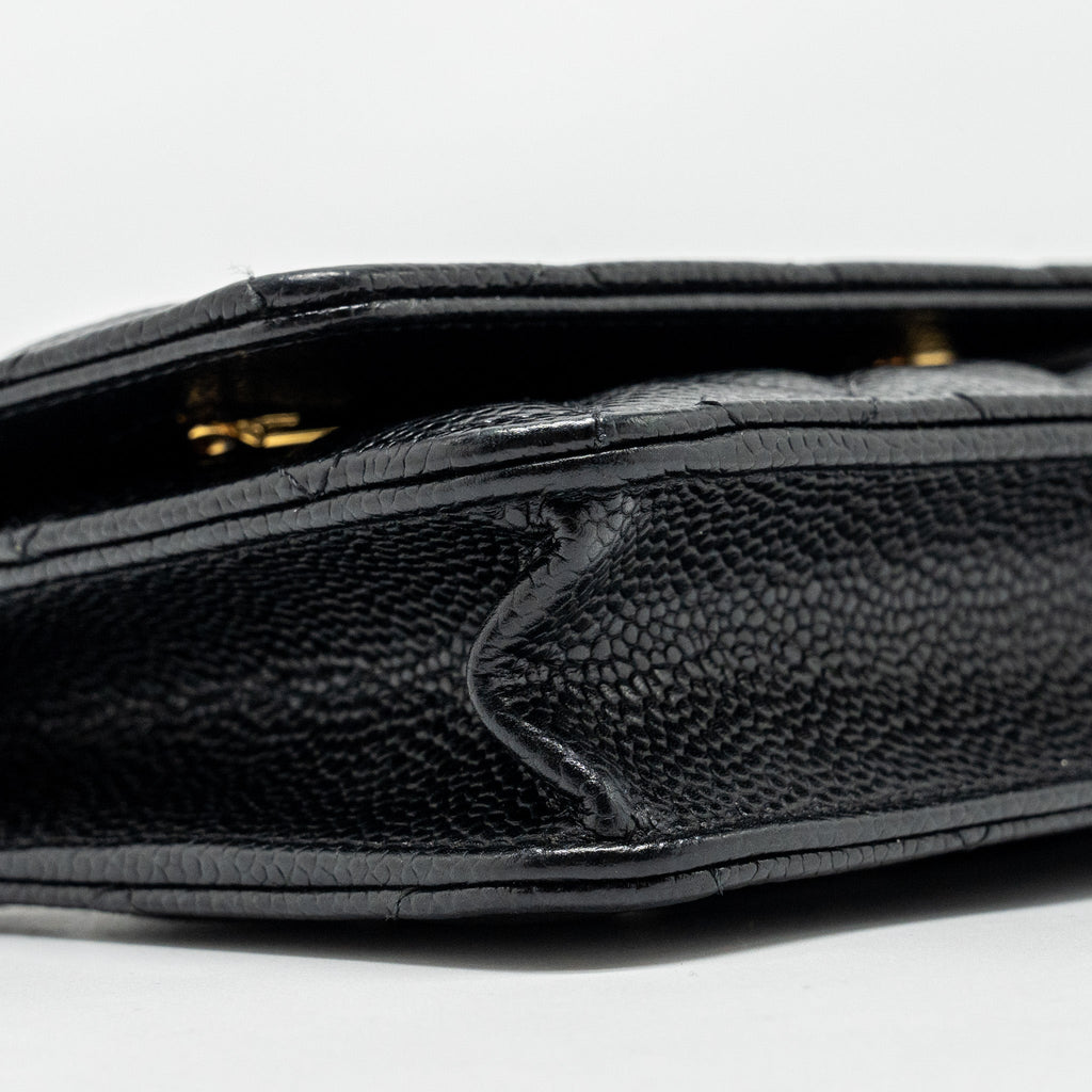 Chanel Classic Wallet On Chain Caviar Black