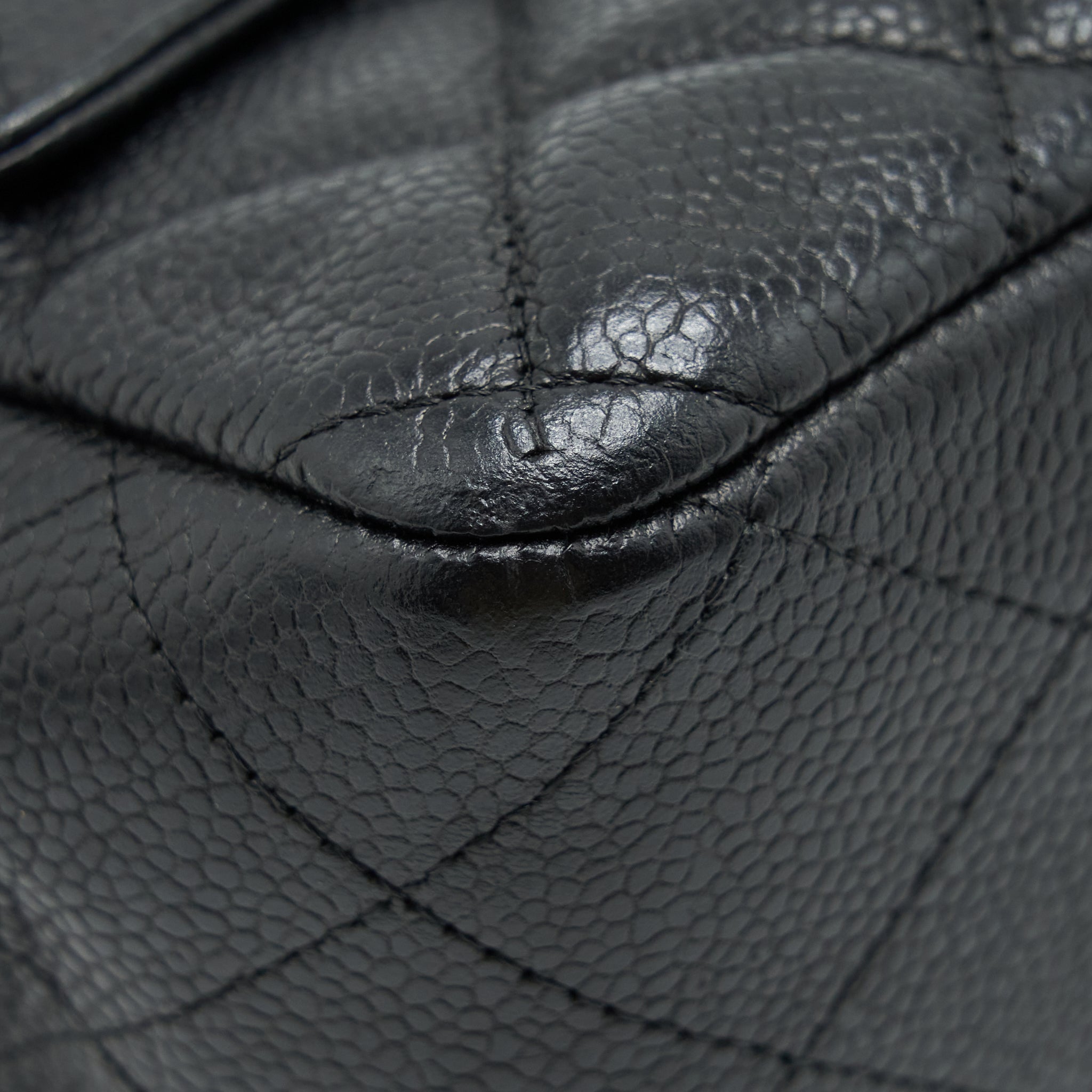 Chanel Jumbo Single Flap Bag Caviar Black