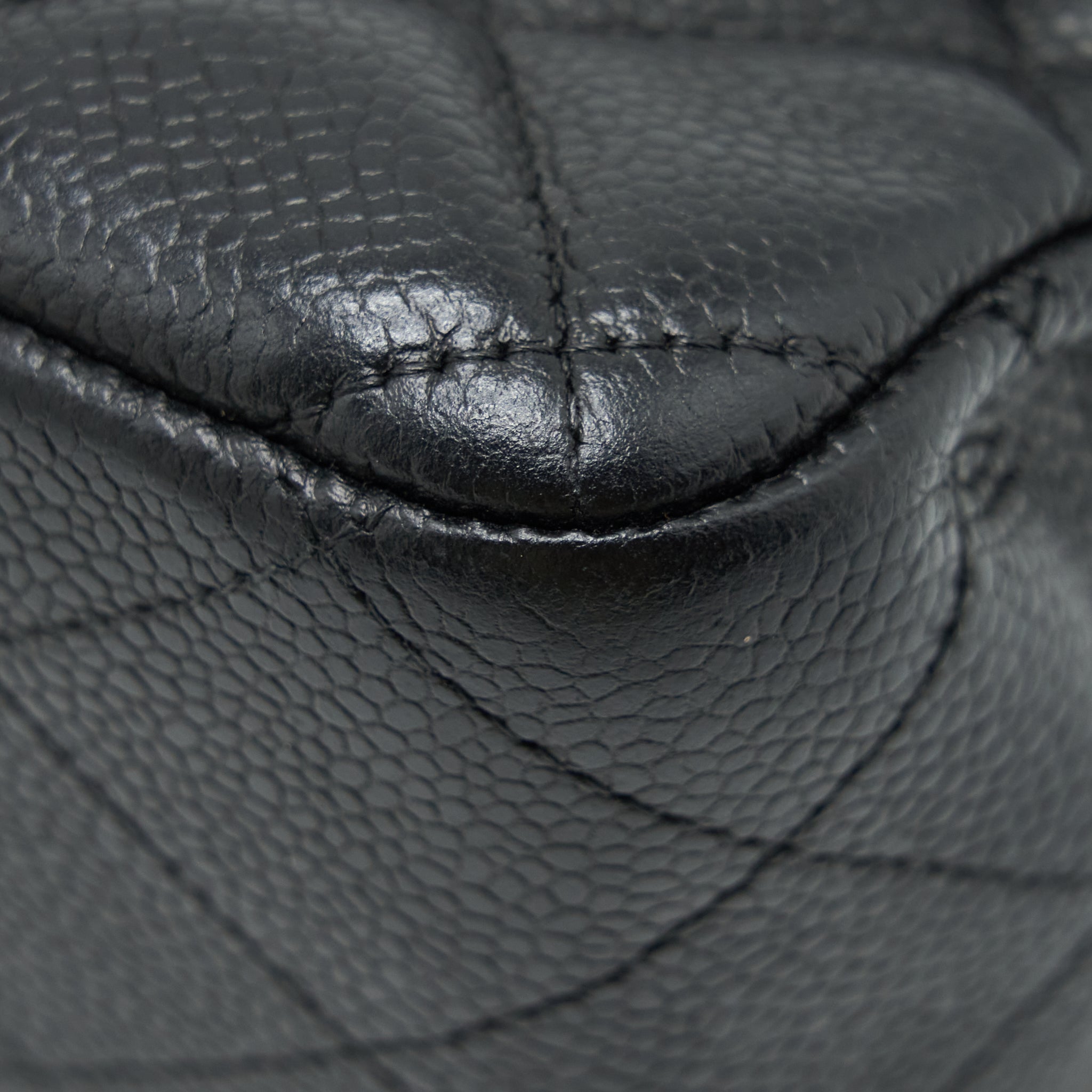 Chanel Jumbo Single Flap Bag Caviar Black