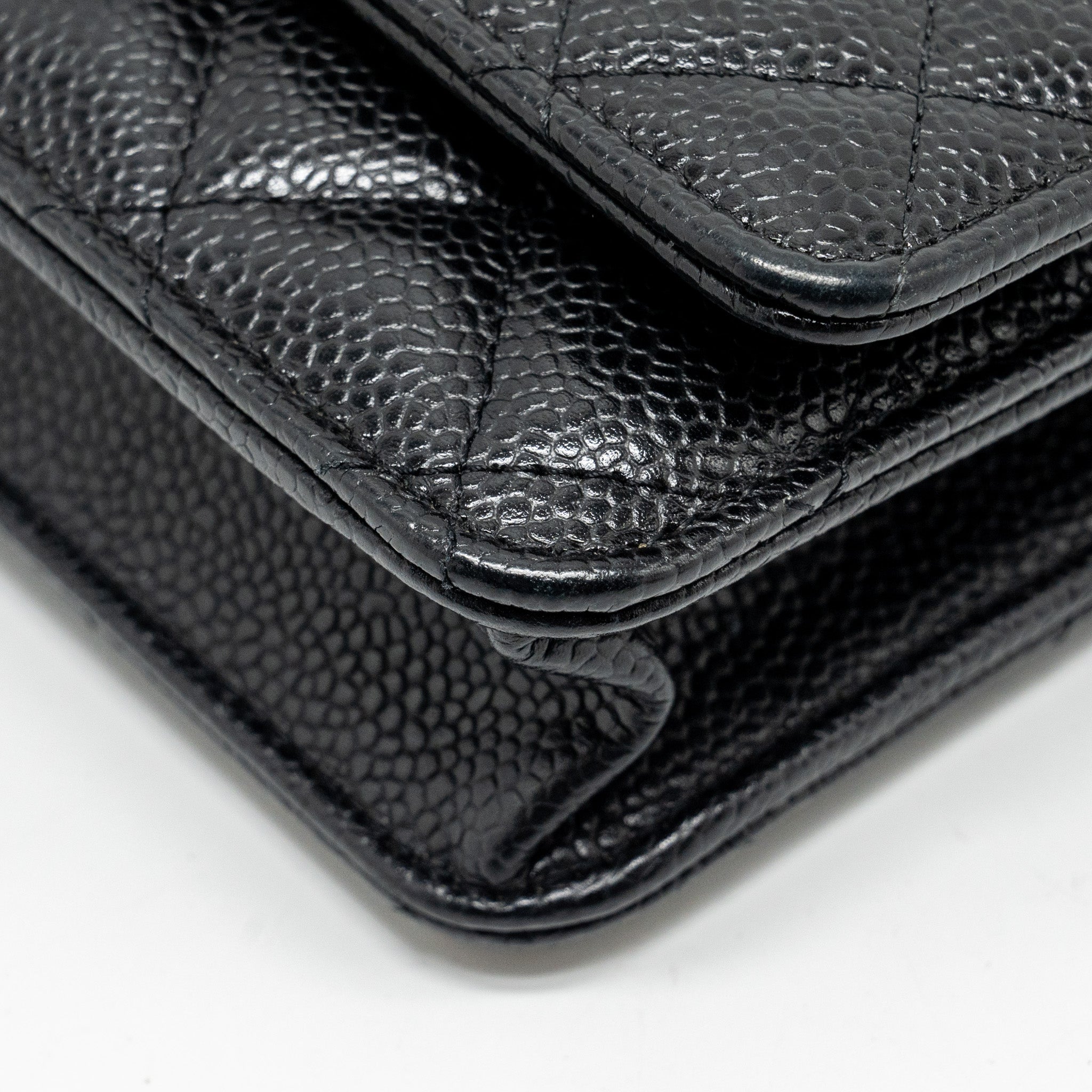 Chanel Classic Wallet On Chain Caviar Black