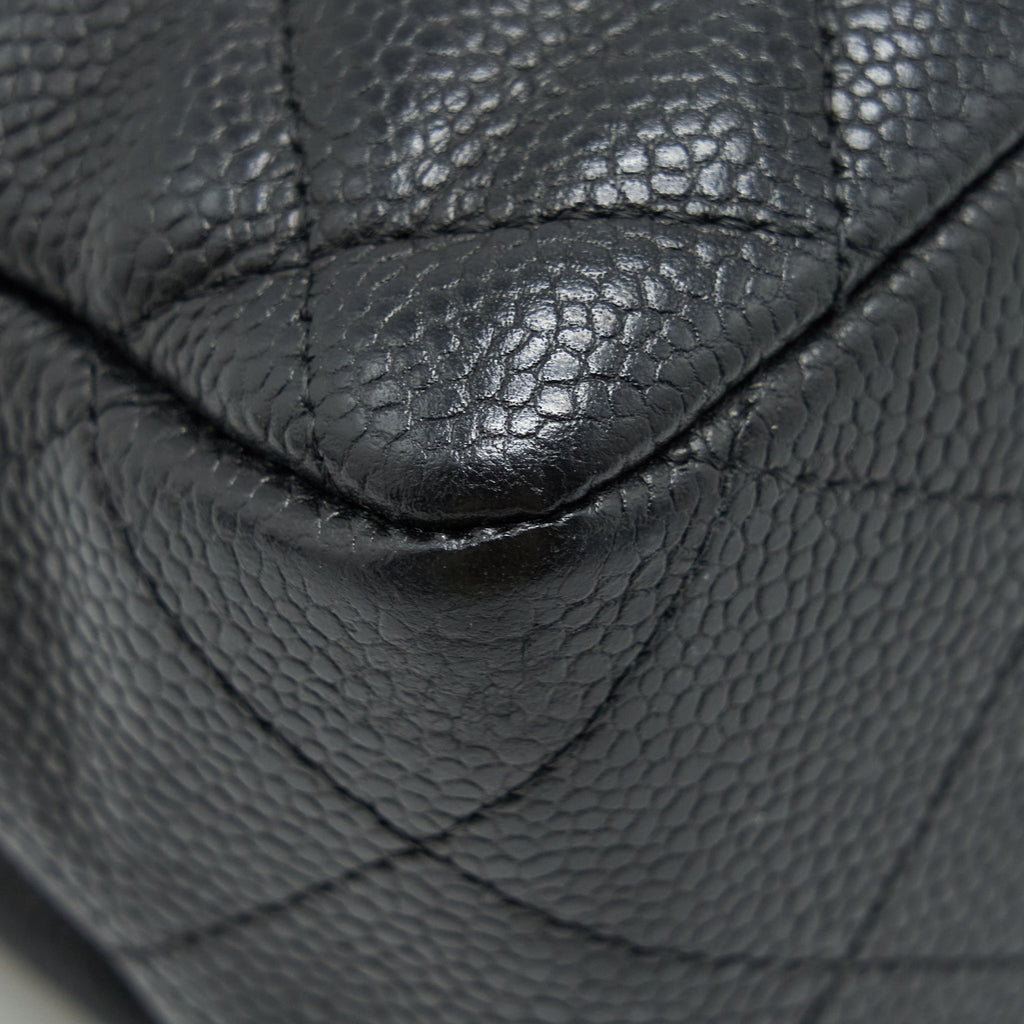 Chanel Jumbo Single Flap Bag Caviar Black