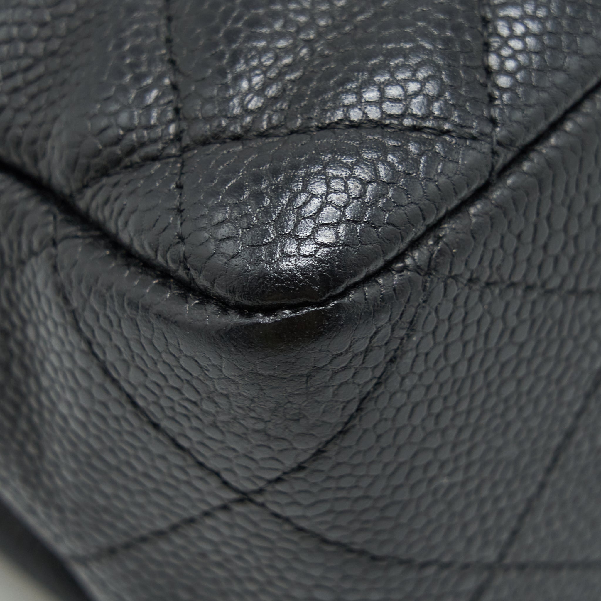 Chanel Jumbo Single Flap Bag Caviar Black