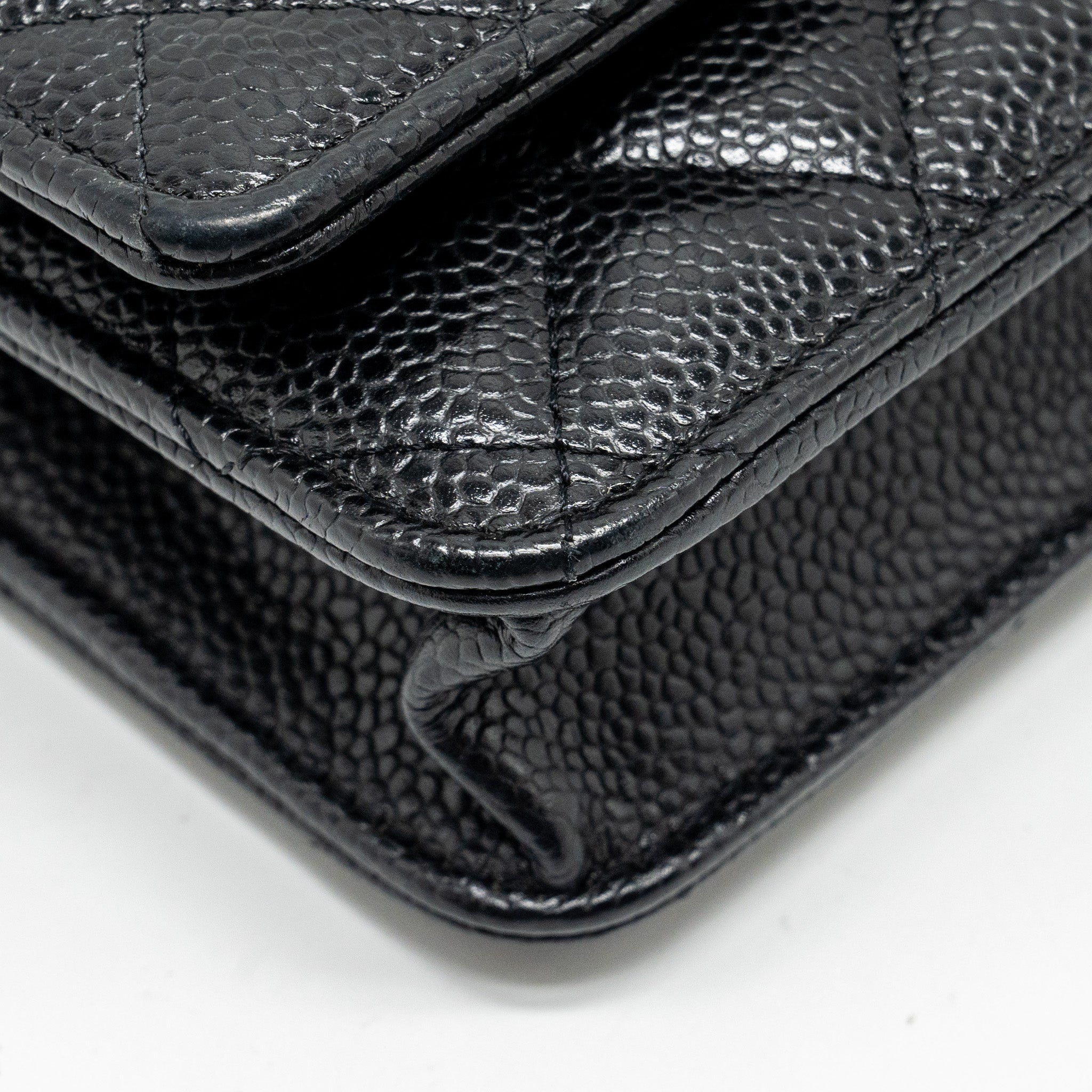 Chanel Classic Wallet On Chain Caviar Black