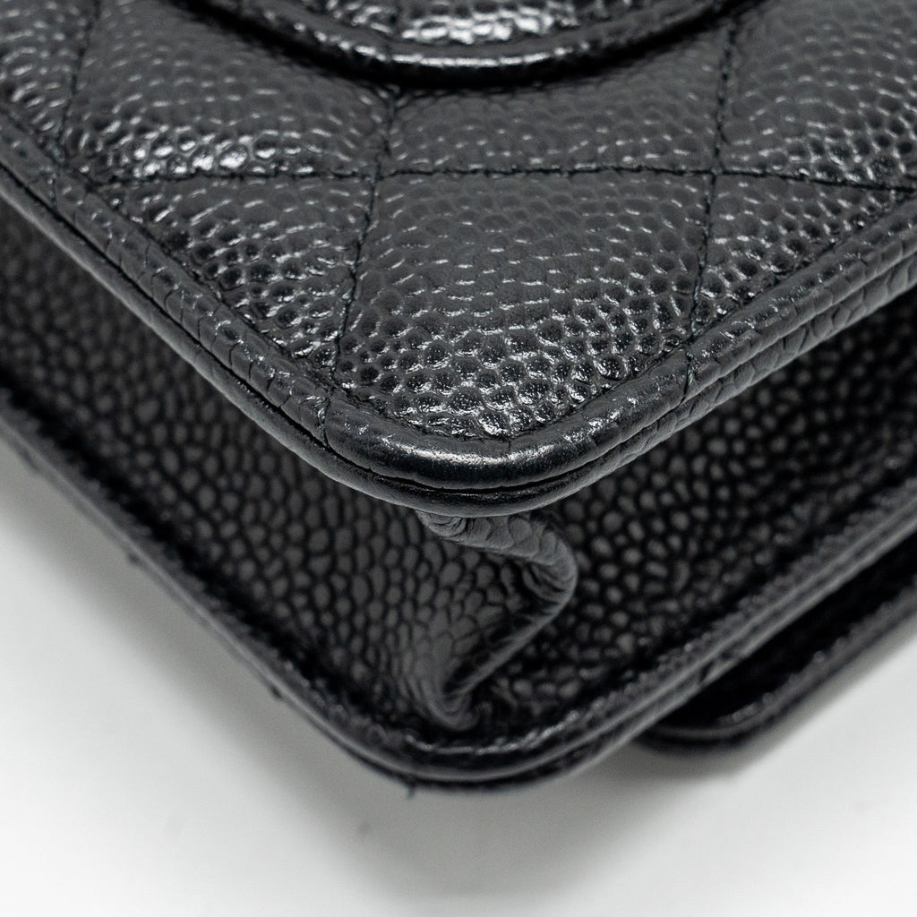Chanel Classic Wallet On Chain Caviar Black