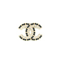 Chanel Leather Chain/ Crystal Brooch L