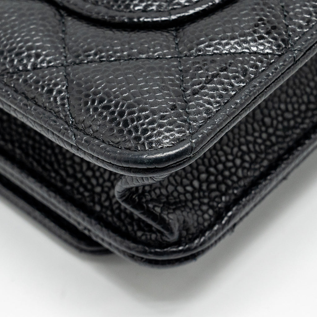 Chanel Classic Wallet On Chain Caviar Black