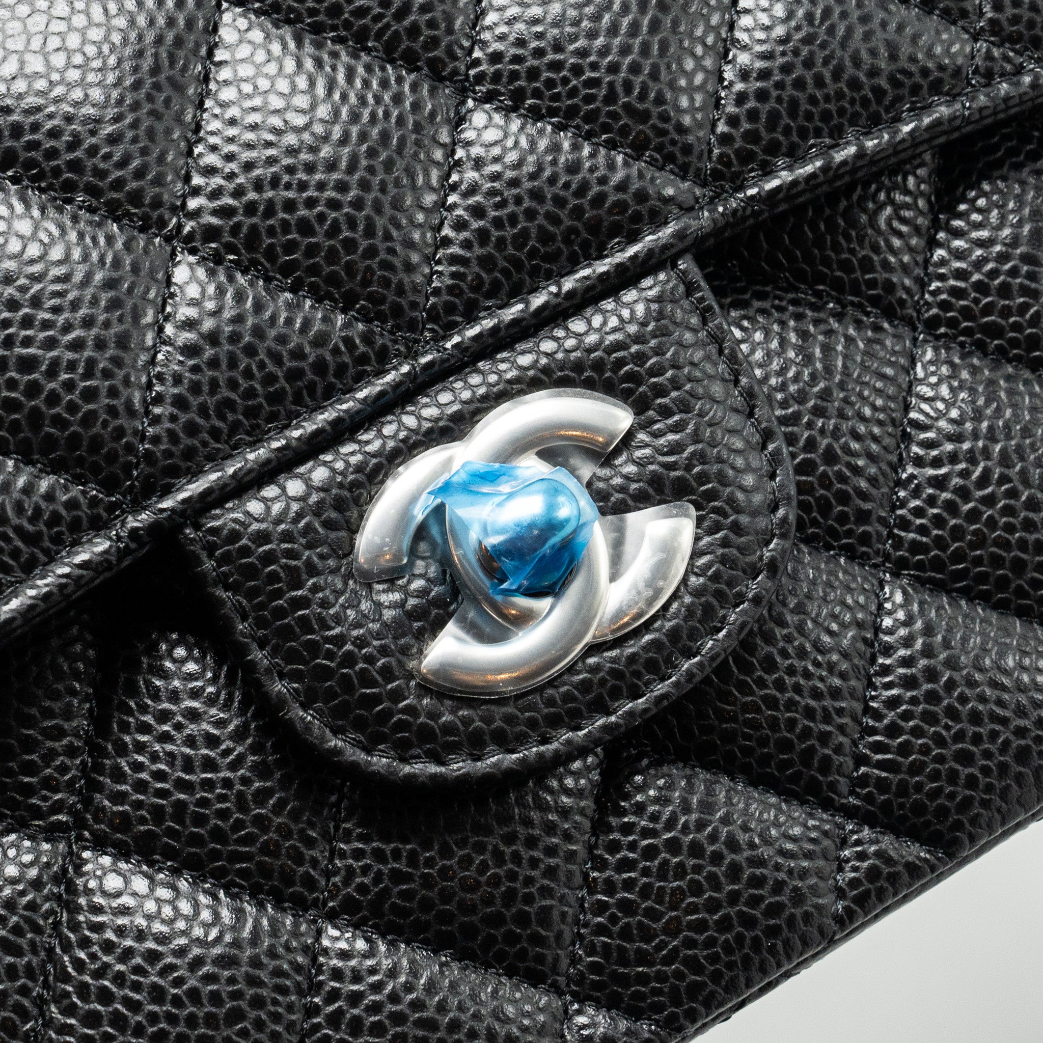 Chanel Small Classic Double Flap Bag Caviar BLACK  (Microchip)