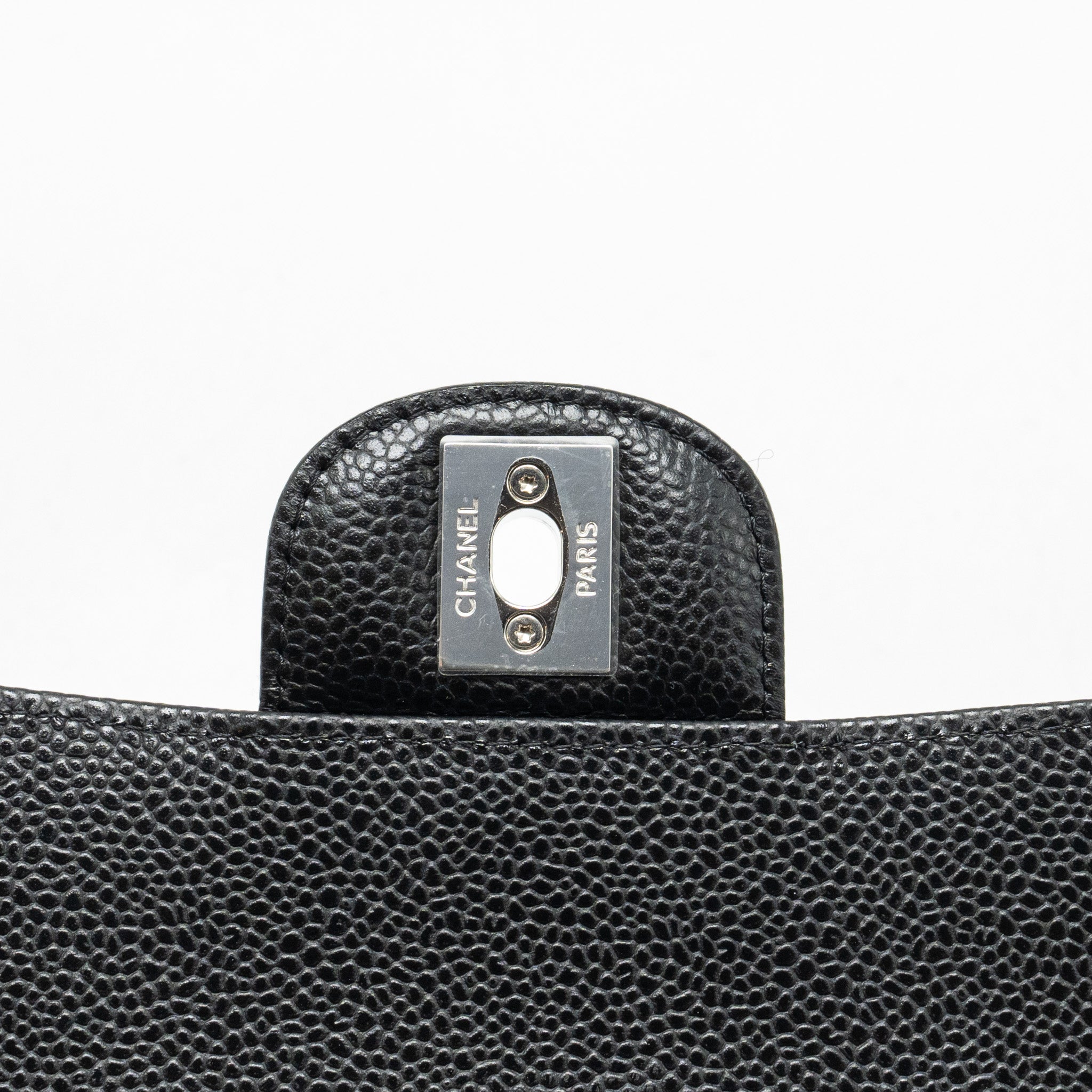 Chanel Small Classic Double Flap Bag Caviar BLACK  (Microchip)