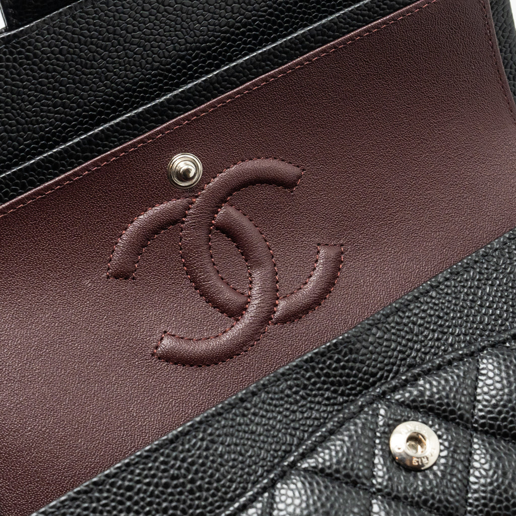 Chanel Small Classic Double Flap Bag Caviar BLACK  (Microchip)