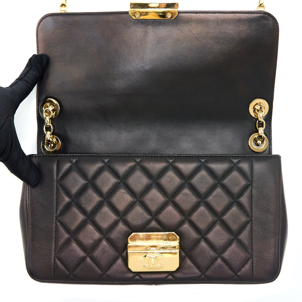 Chanel Seasonal Flap Bag Lambskin Black