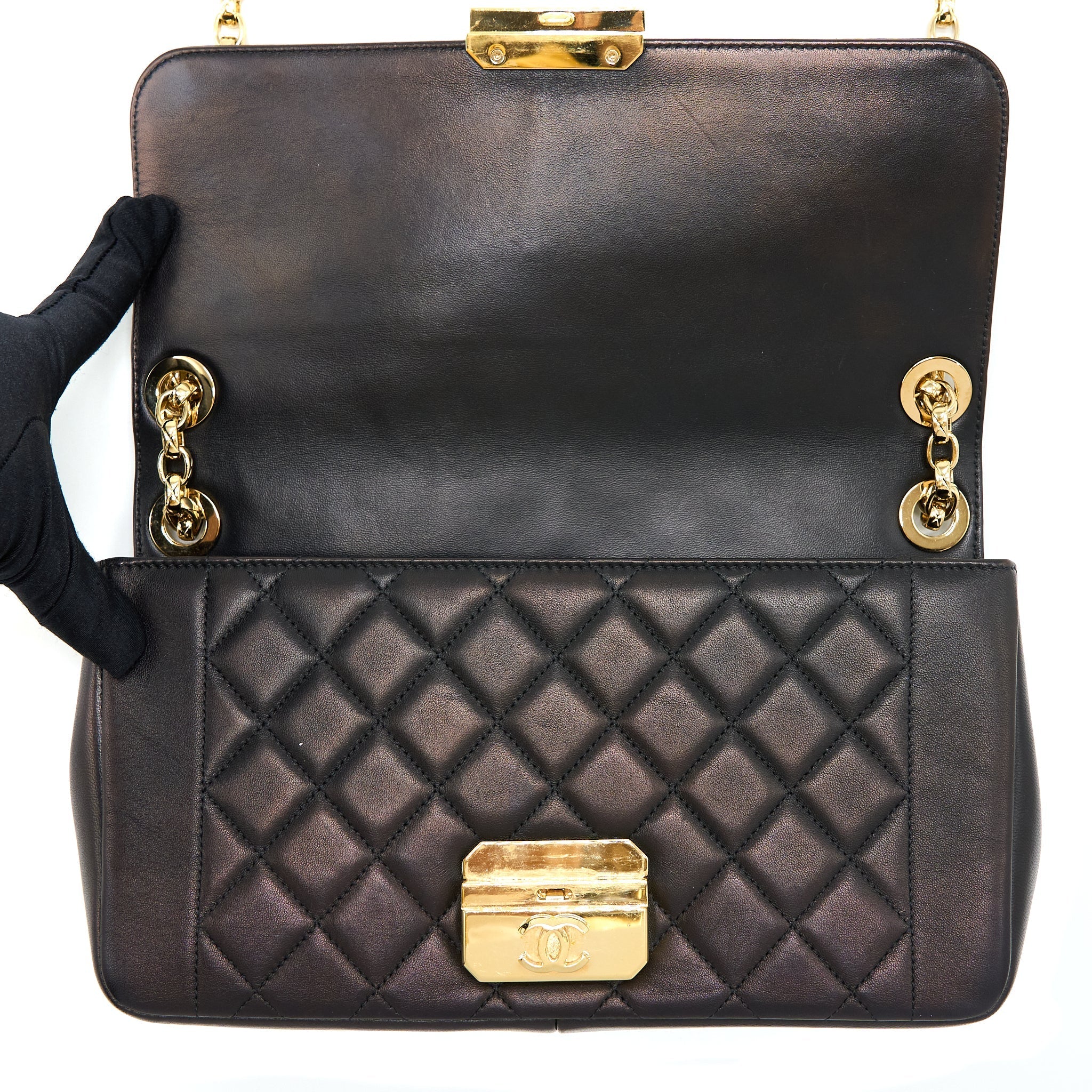 Chanel Seasonal Flap Bag Lambskin Black