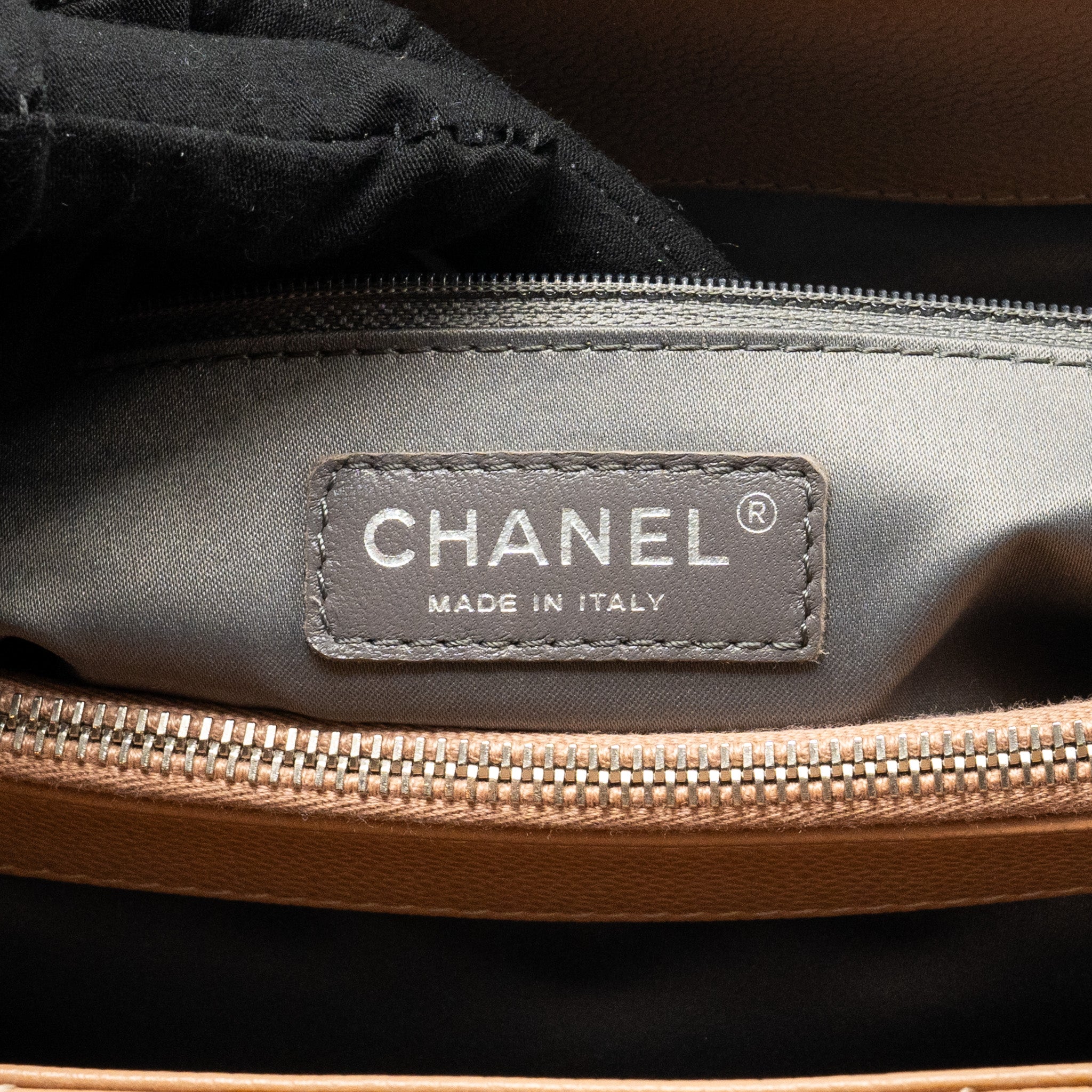 Chanel XL Grand Shopping tote Bag Caviar Dark Beige