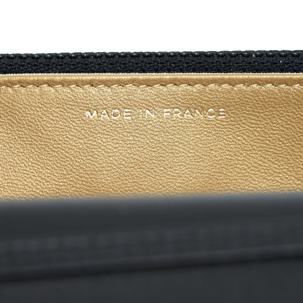 Chanel pearl crush wallet on chain Lambskin black