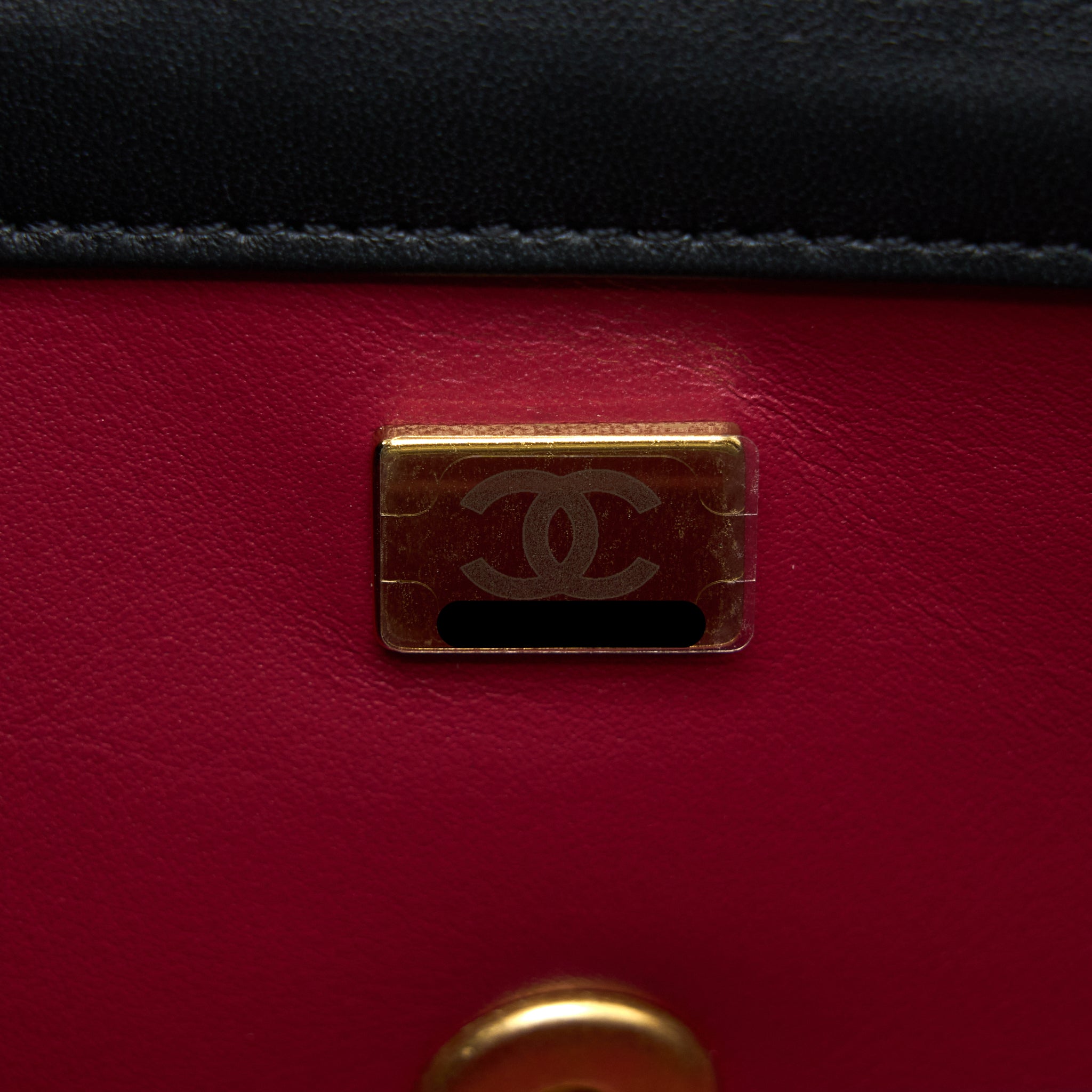 Chanel 23S Camellia Chain Mini Rectangular Lambskin Black Brushed  (Microchip)