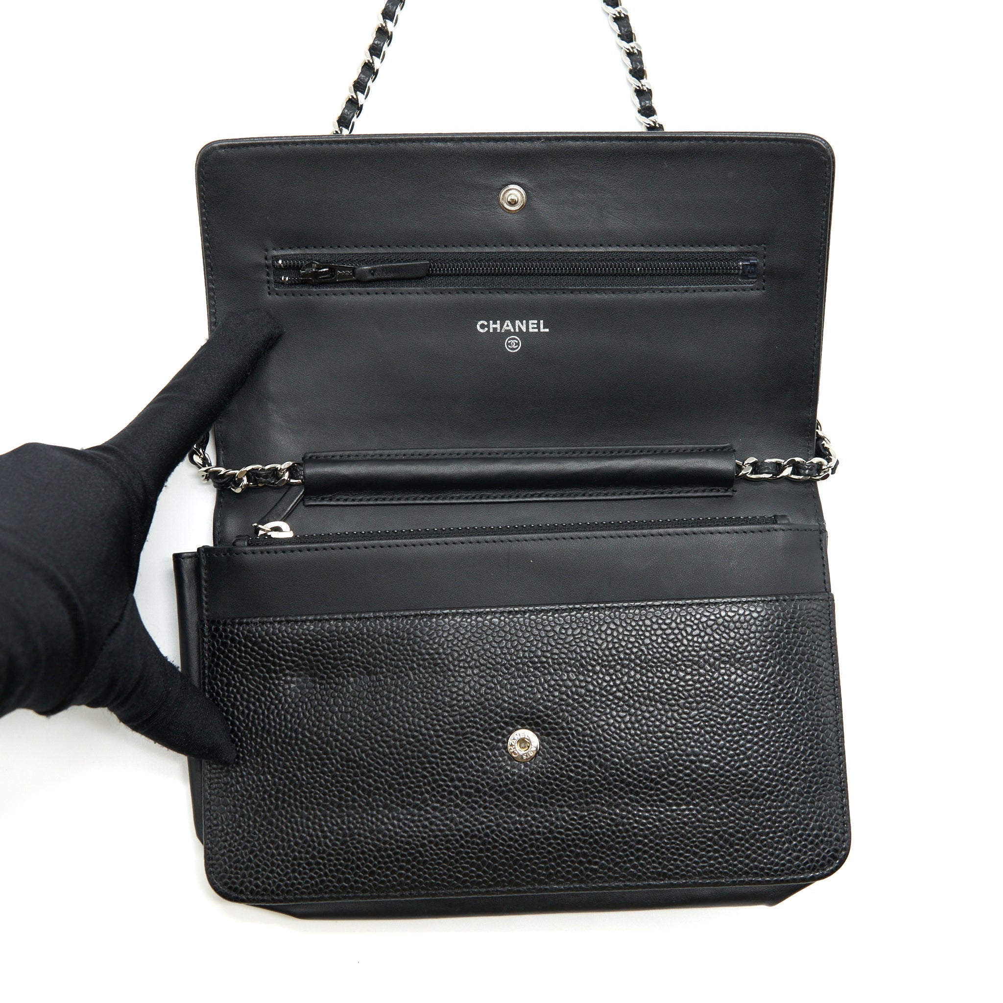 Chanel Wallet On Chain Caviar Black
