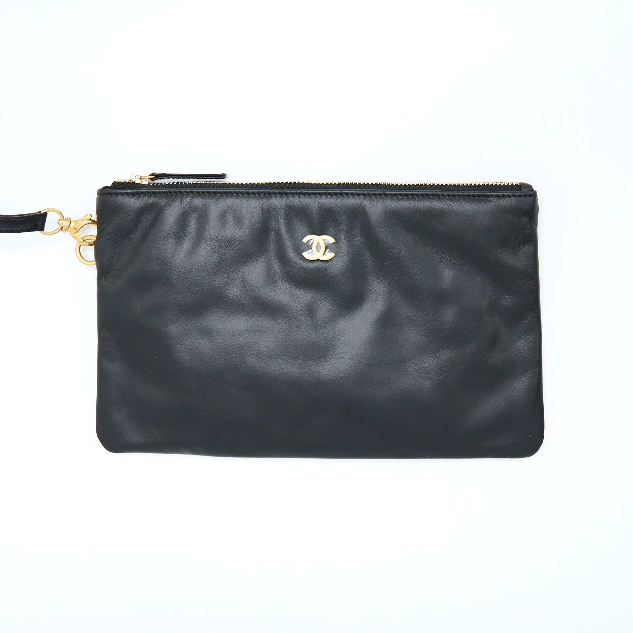 Chanel Small 22 Bag white letter Shiny Calfskin  (Microchip)