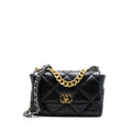 Chanel Medium 19 Bag Goatskin Black Multicolour Hardware