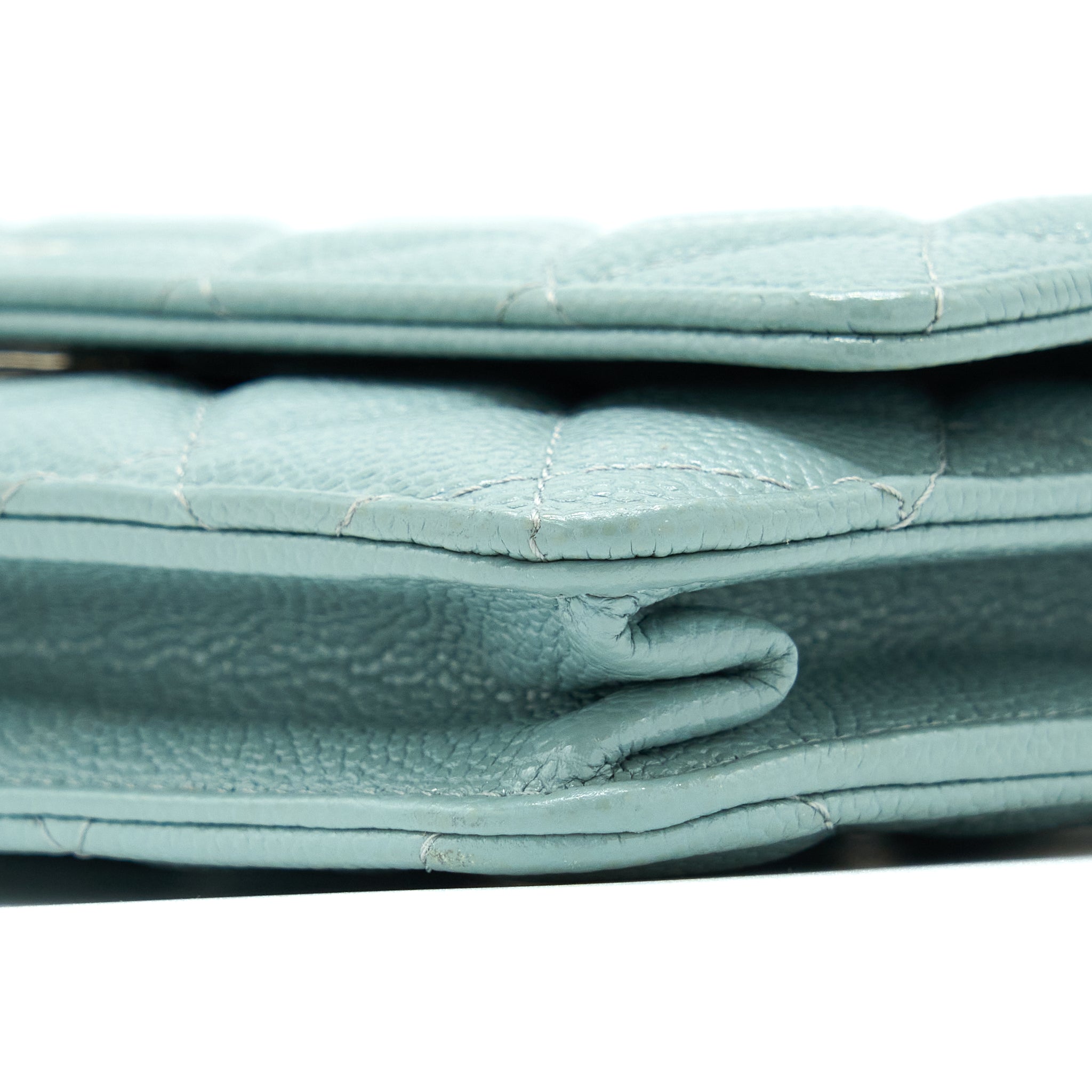 Chanel Wallet On Chain Caviar Light Blue