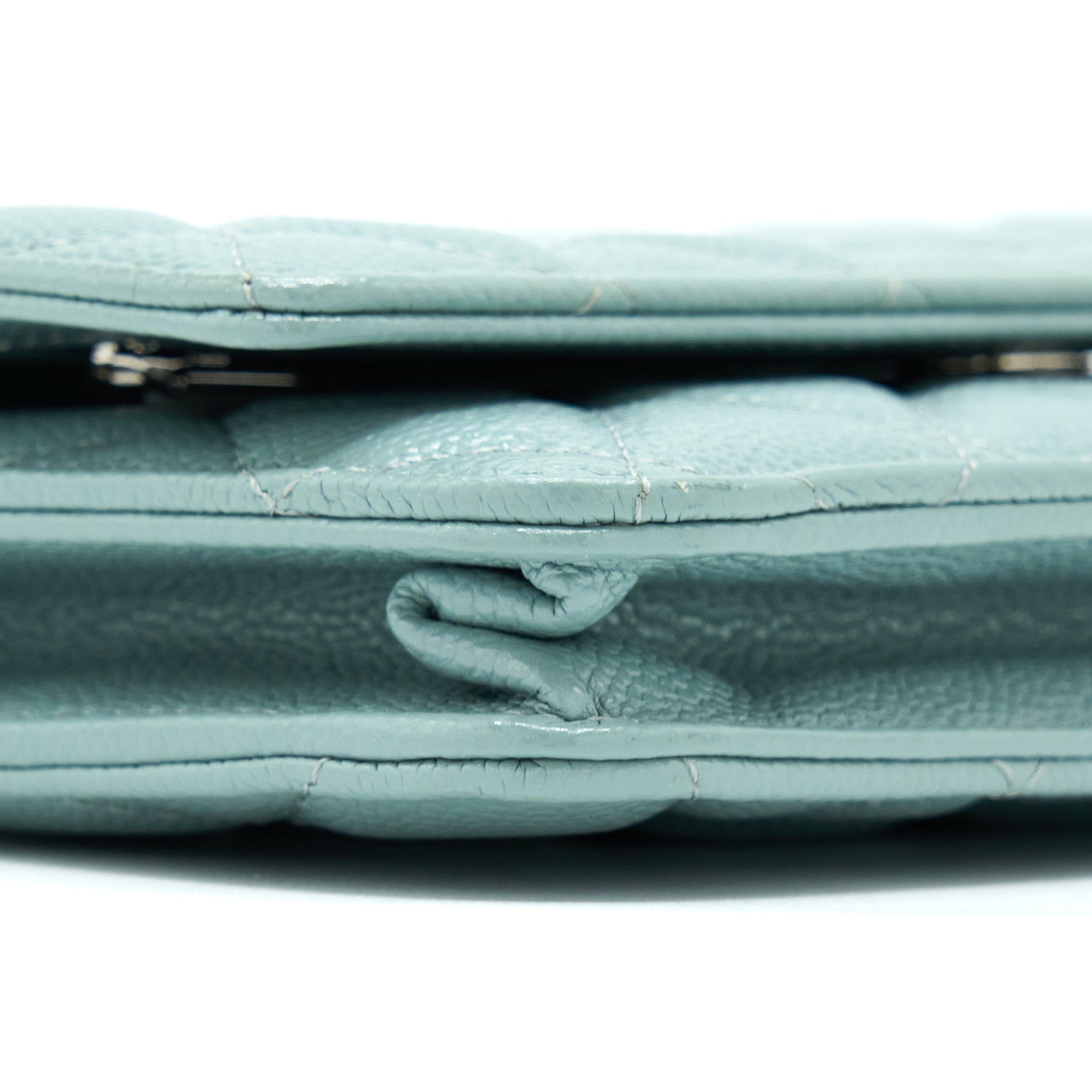 Chanel Wallet On Chain Caviar Light Blue