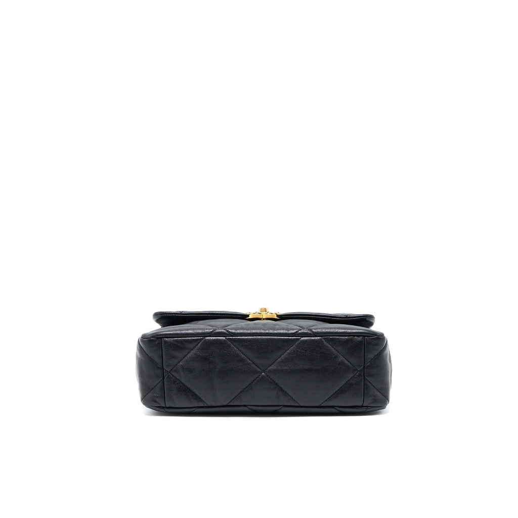 Chanel Medium 19 Bag Goatskin Black Multicolour Hardware