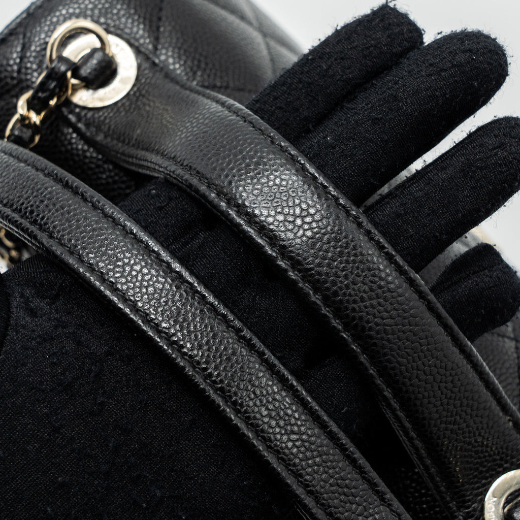 Chanel small business affinity caviar black L (microchip)