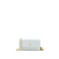 Chanel 23C Pearl Crush Mini Flap Bag Lambskin Light Grey Brushed  (Microchip)