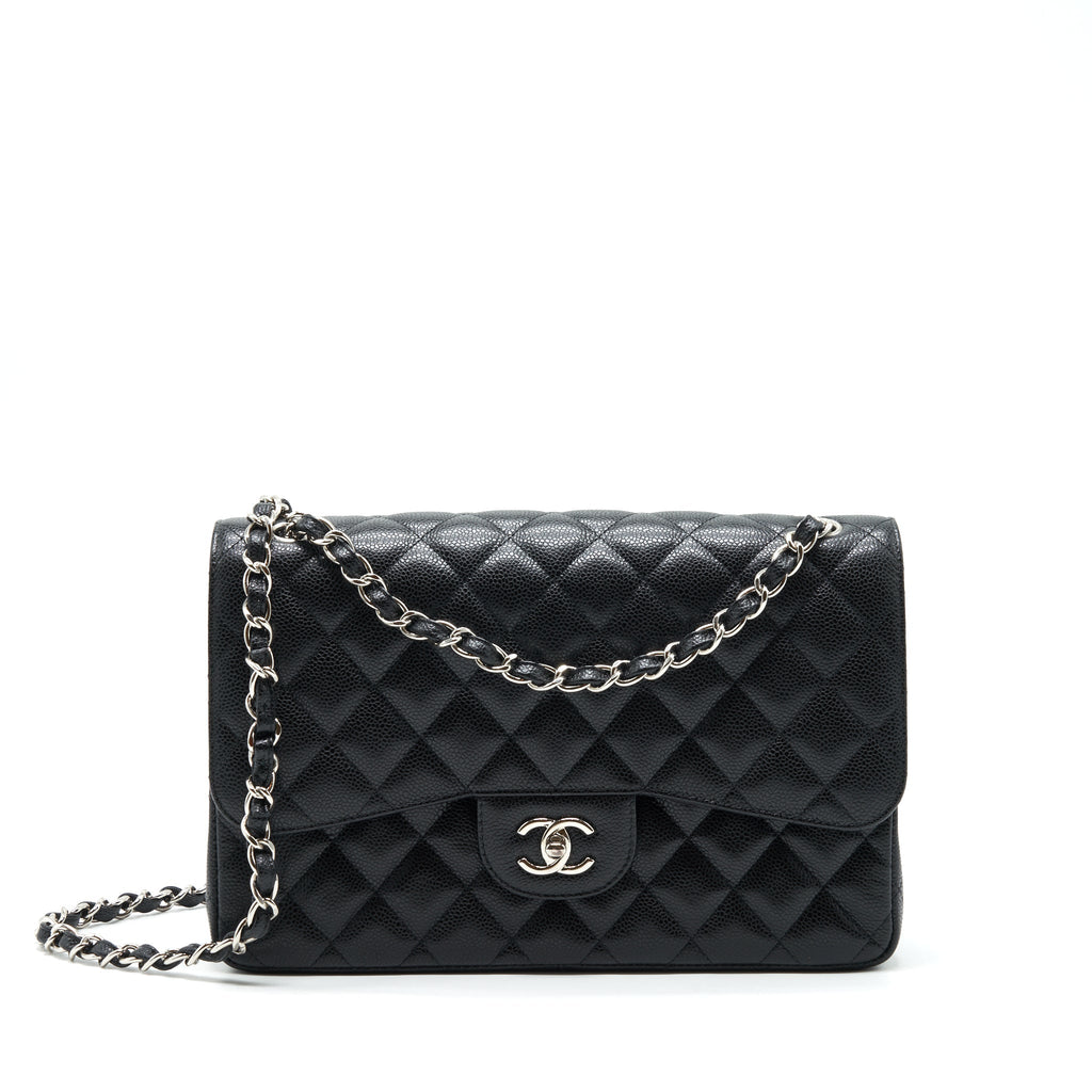 Chanel Jumbo Classic Double Flap Bag Caviar Black