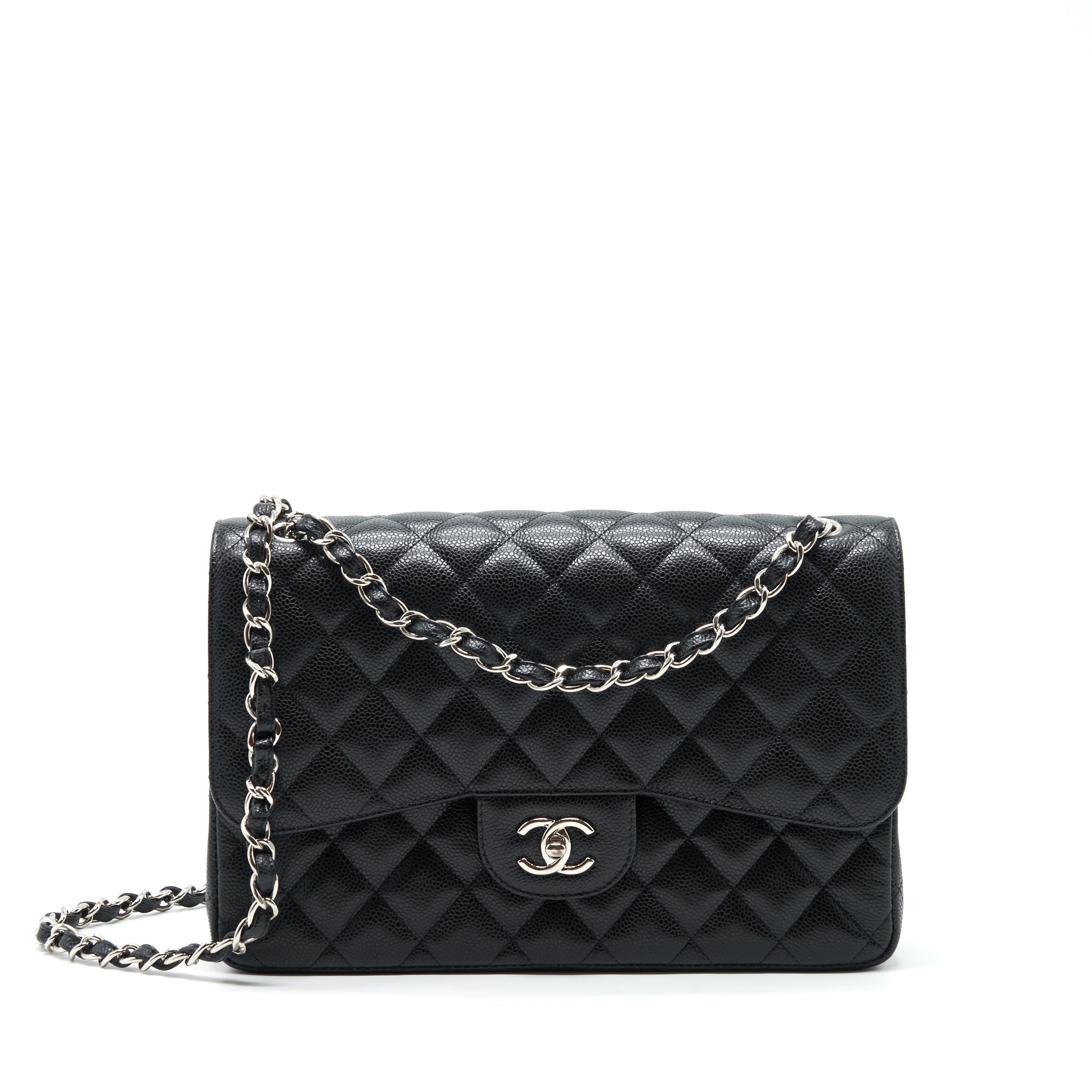 Chanel Jumbo Classic Double Flap Bag Caviar Black
