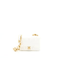 Chanel 22S Giant Chain Flap Shoulder Bag Lambskin White Brushed  (Microchip)