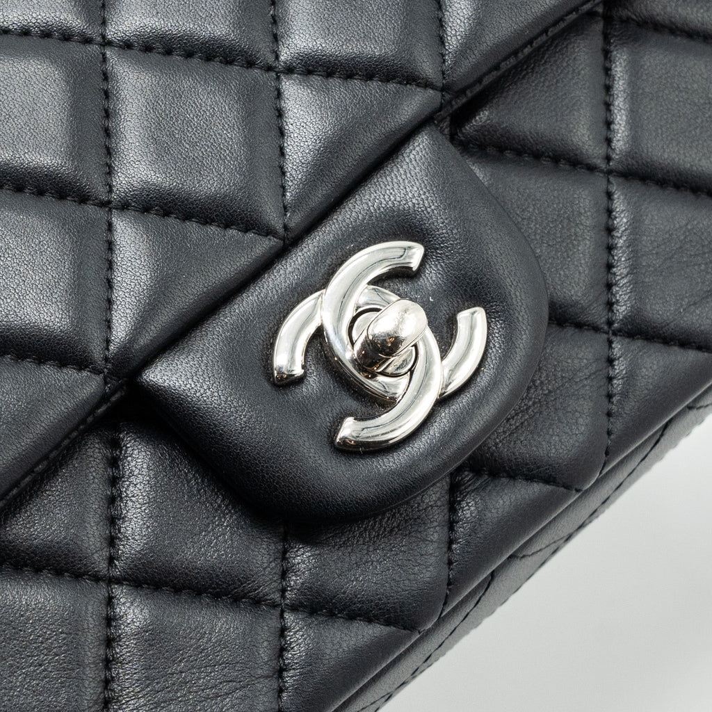 Chanel Classic Mini Rectangular Flap Bag Lambskin Black