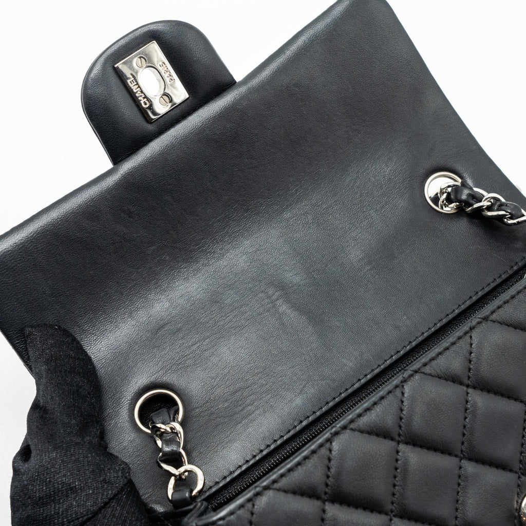 Chanel Classic Mini Rectangular Flap Bag Lambskin Black