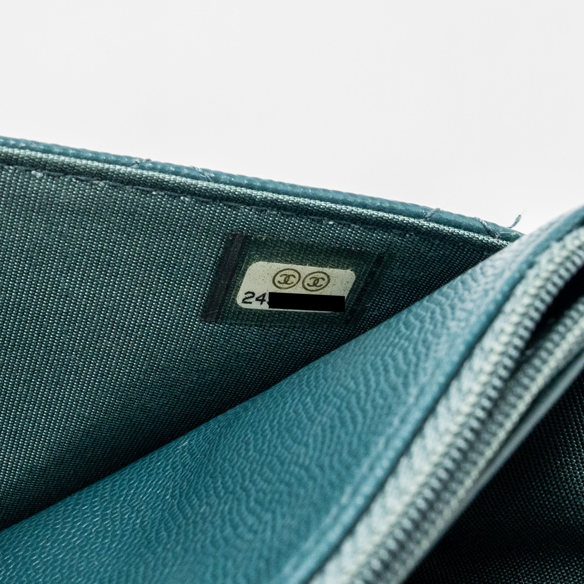 Chanel Classic Wallet on Chain Caviar Dark Green