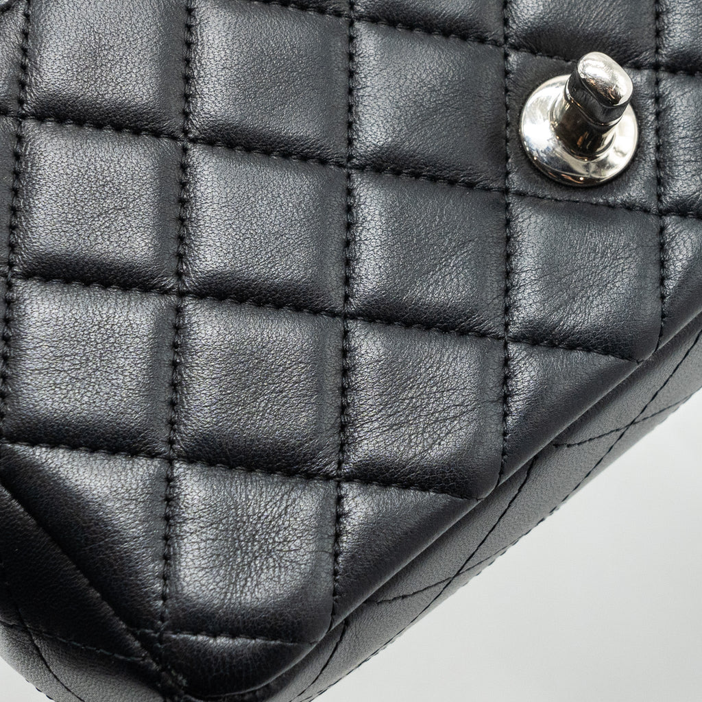 Chanel Classic Mini Rectangular Flap Bag Lambskin Black