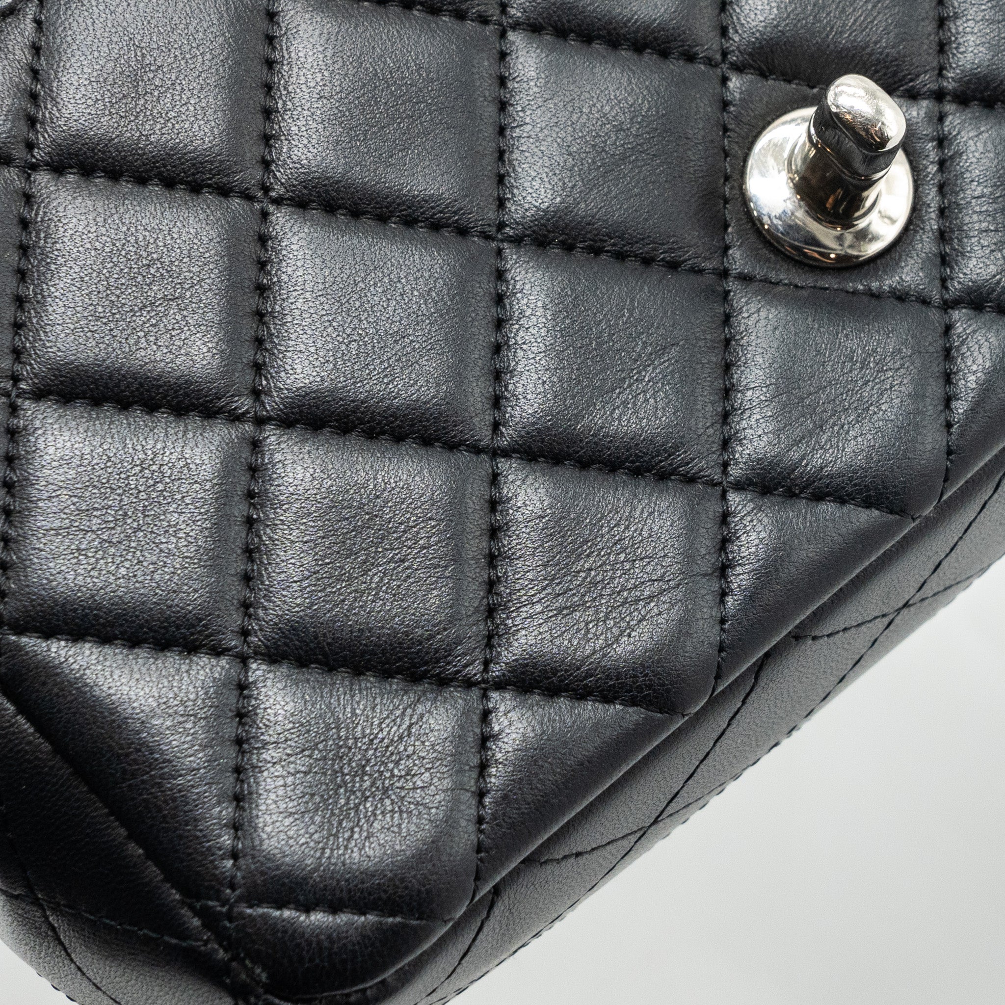 Chanel Classic Mini Rectangular Flap Bag Lambskin Black