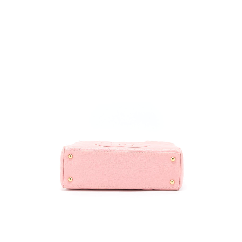Chanel Vintage Bowling Bag Caviar Light Pink L