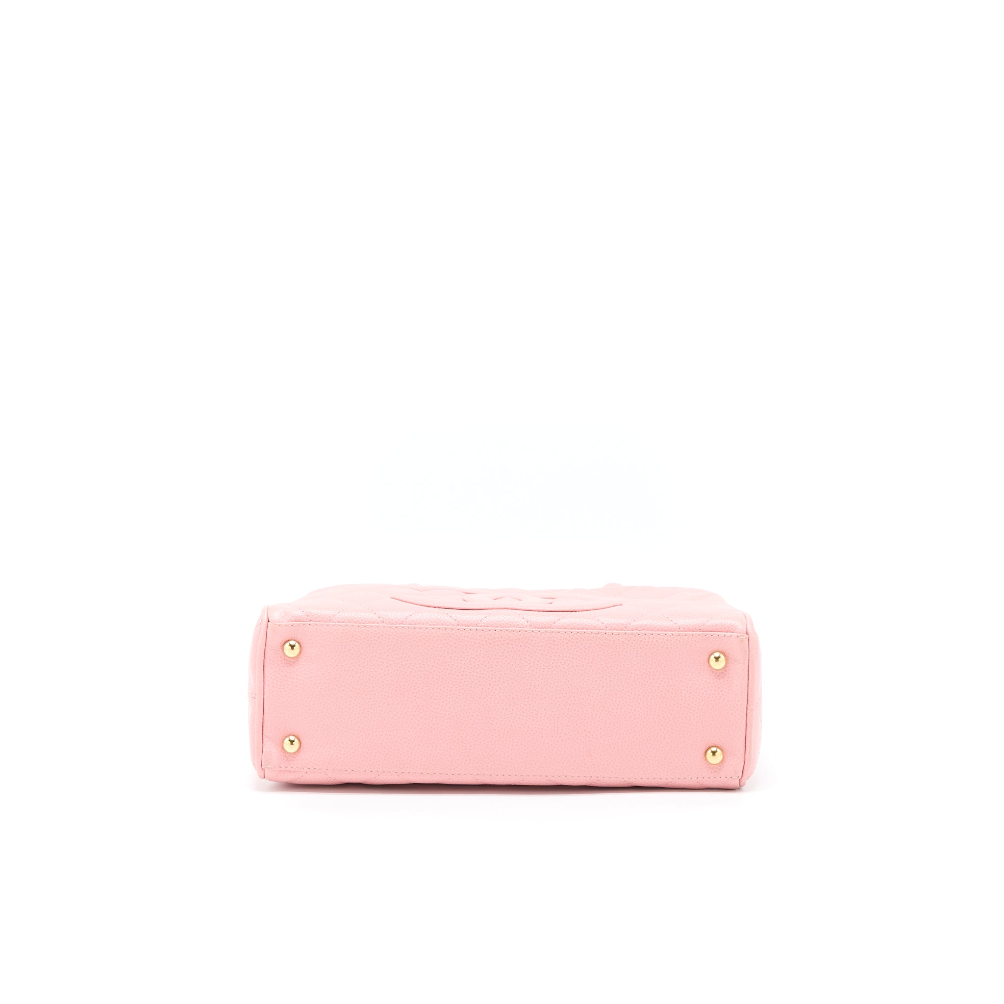 Chanel Vintage Bowling Bag Caviar Light Pink L