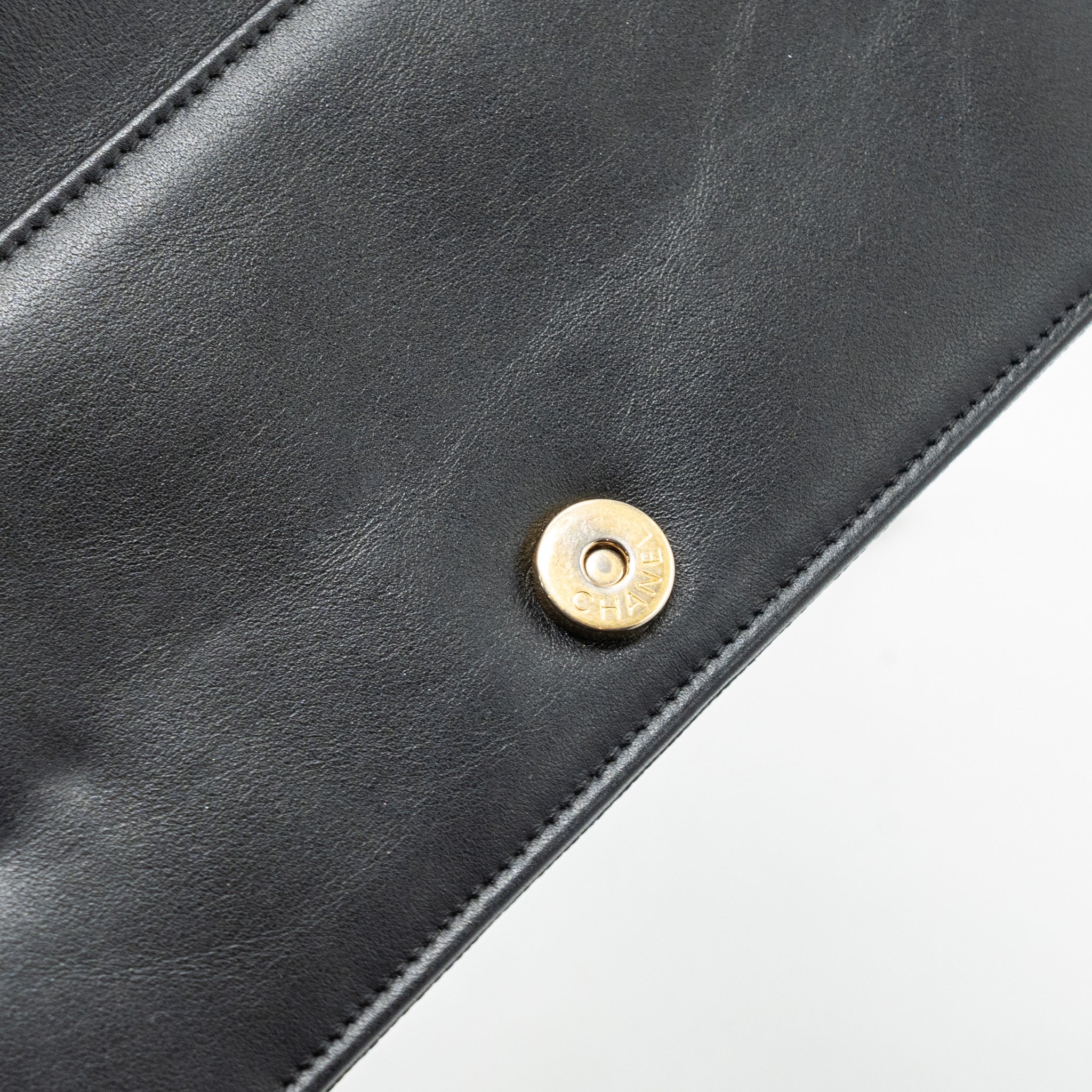 Chanel Boy Wallet On Chain Caviar Black