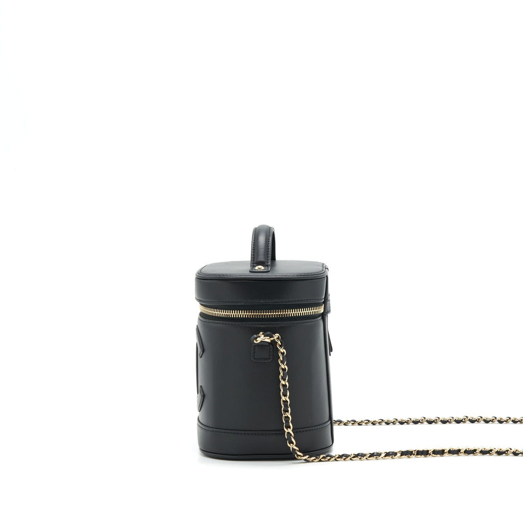 Chanel Vanity Case Lambskin Black L