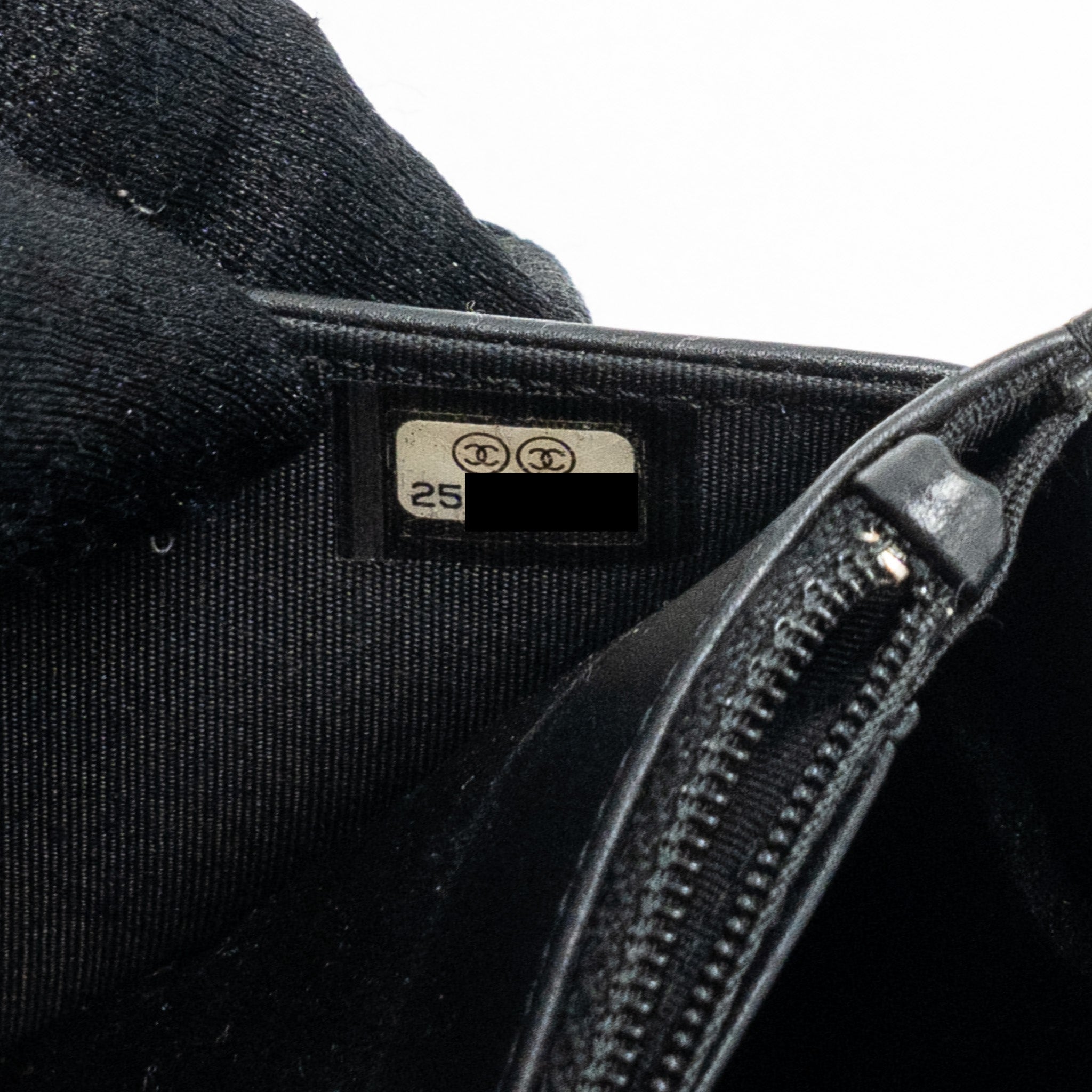 Chanel Boy Wallet On Chain Caviar Black